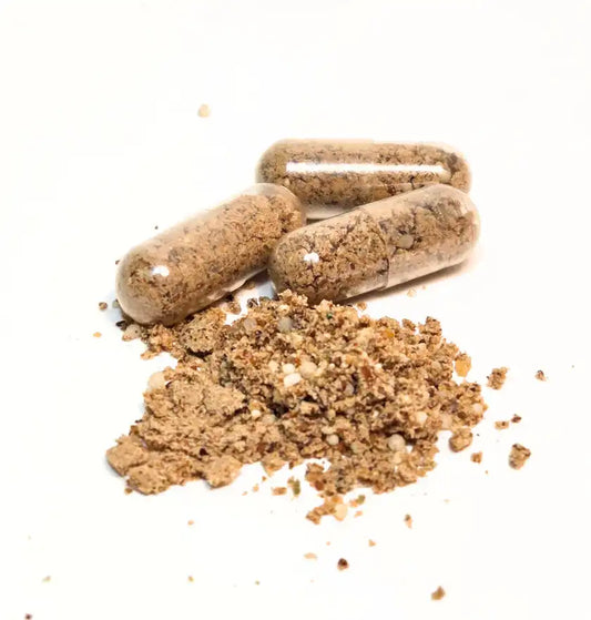 Cápsulas de Pre+Pro Bellylabs con prebióticos y probióticos para mejorar la digestión del perro