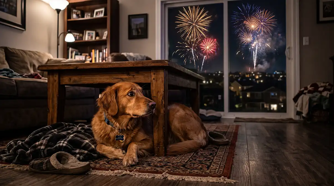 Tu perro no está "exagerando": por qué le tiene tanto miedo a las tormentas y los petardos