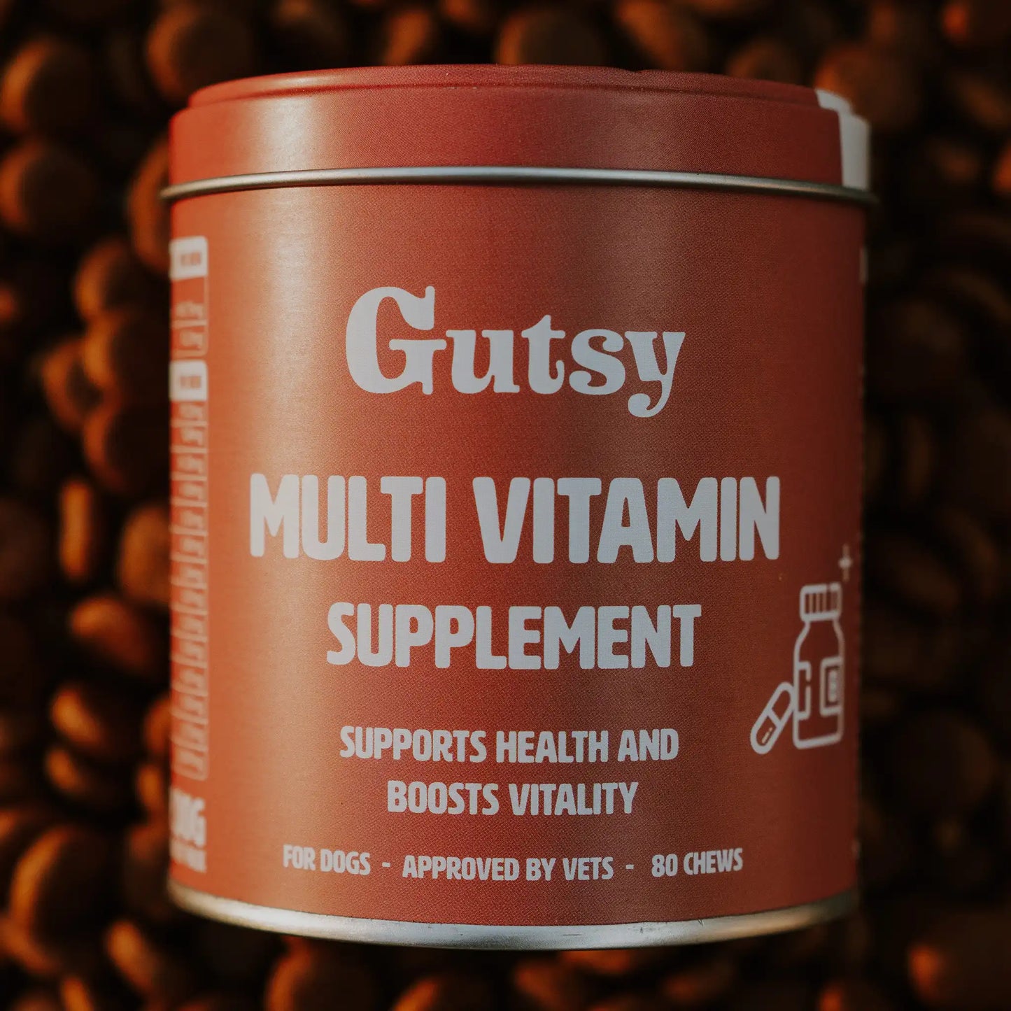 Lata del Multivitamínico Gutsy para perros