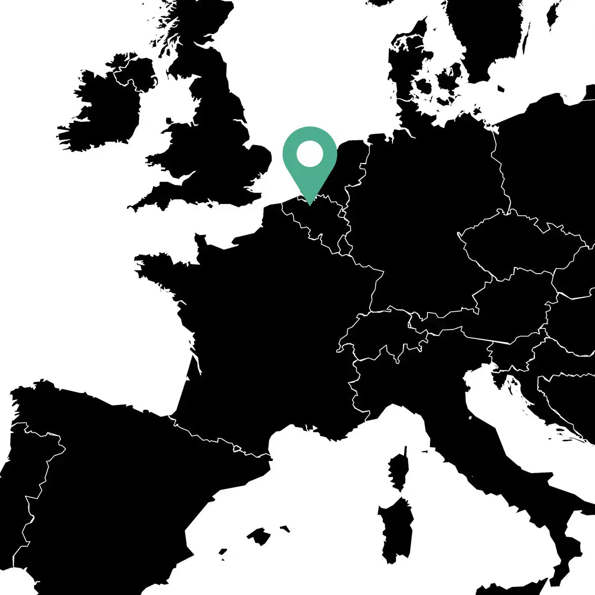 Mapa de Bélgica, fabricación de los suplementos Gutsy cerca de Gante