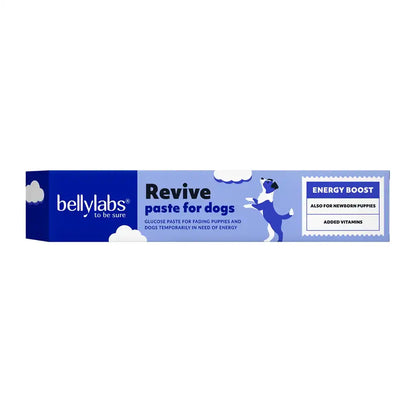 Caja del suplemento Pasta Revive Bellylabs para cachorros y perros débiles