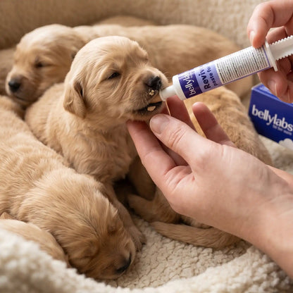 Tubo dosificador de Pasta Revive Bellylabs, fácil de aplicar en cachorros y perros convalecientes