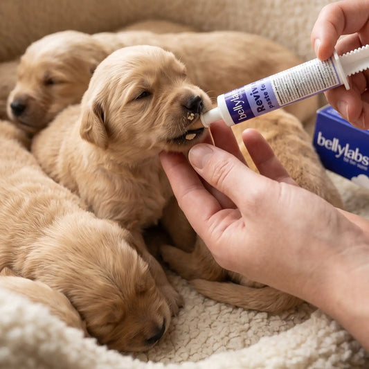 Tubo dosificador de Pasta Revive Bellylabs, fácil de aplicar en cachorros y perros convalecientes