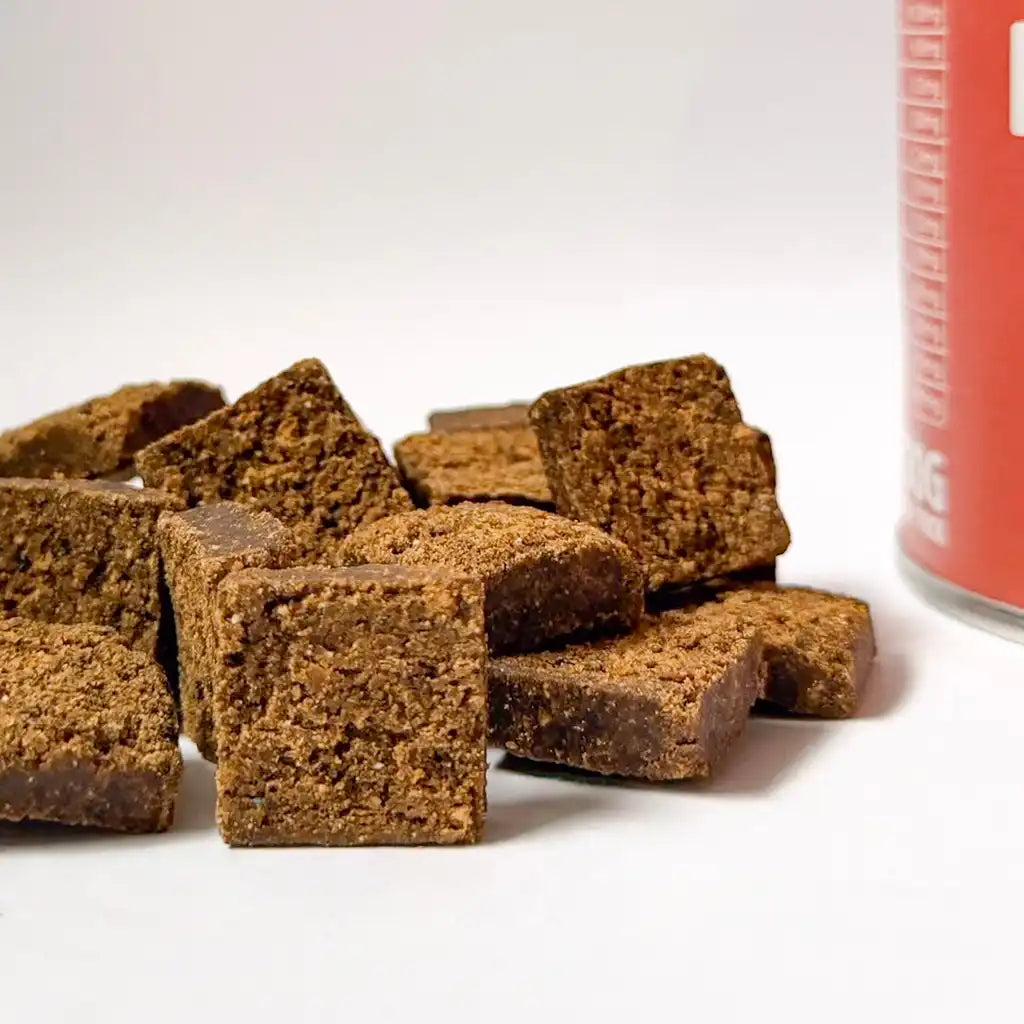 Masticables del Multivitamínico Gutsy con forma cuadrada para perros