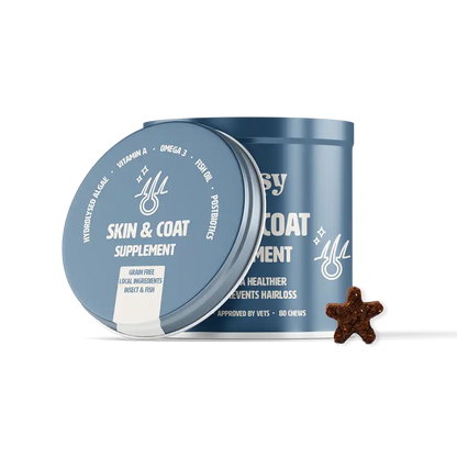 Suplemento Piel & Pelaje Gutsy para perros, masticables con omega-3