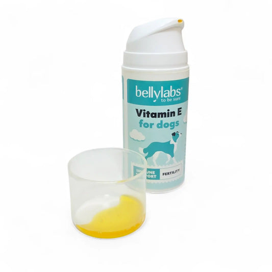 Bote dosificador hermético de Vitamina E Bellylabs para perros, 100ml