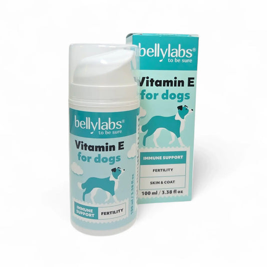Vitamina E Bellylabs para perros, suplemento natural para piel, pelaje y equilibrio hormonal